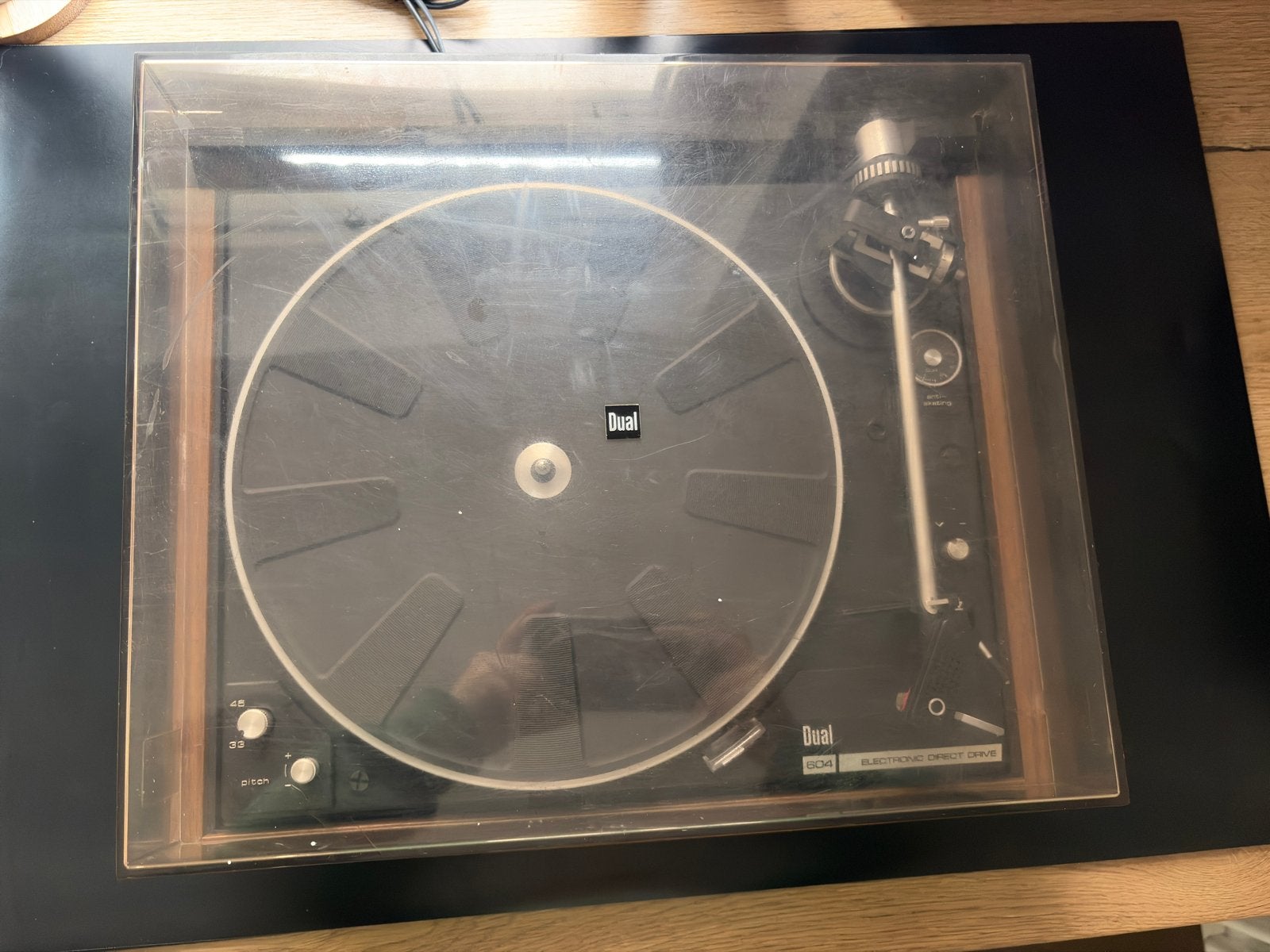 Dual 604 Electronic Direct Drive Platenspeler - Goede Staat, Verzenden, Gebruikt, Platenspeler, Dual