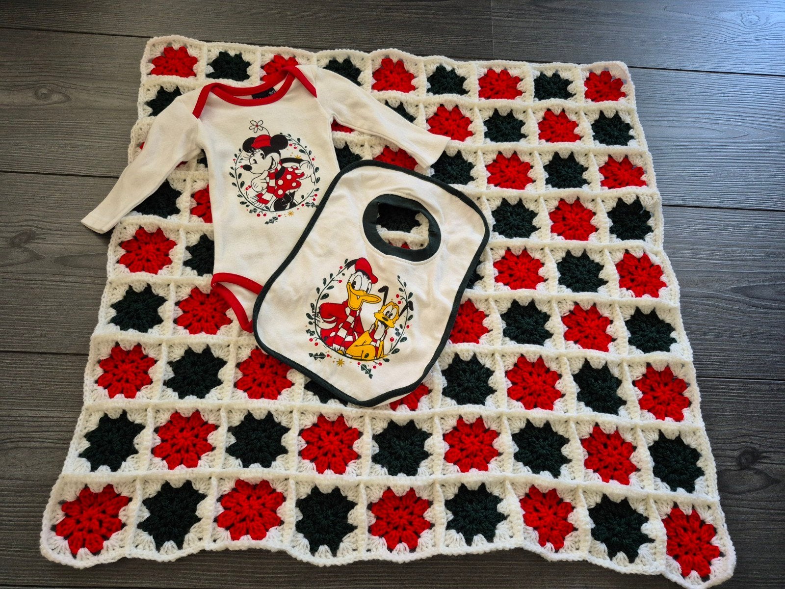 GEHAAKTE BABYDEKEN (KERST) NIEUW, Ophalen, Nieuw, Deken