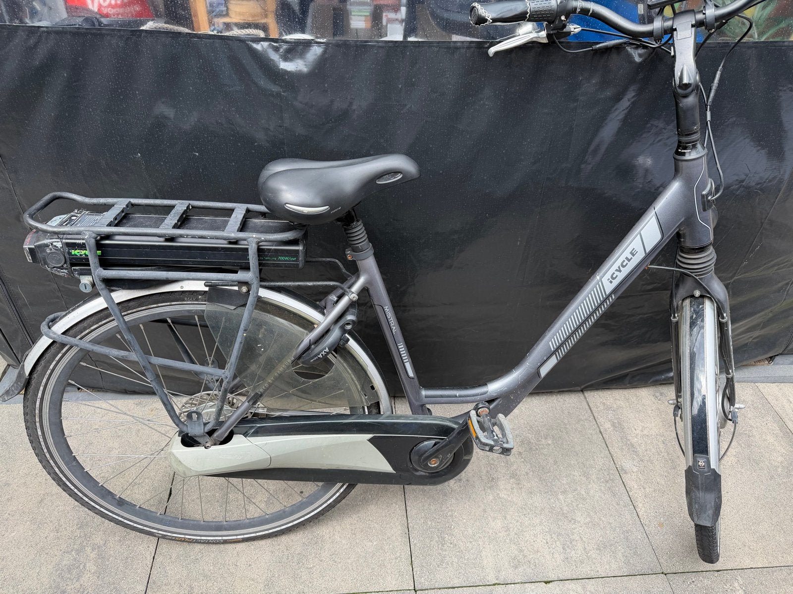 Icycle Mistral Dames E-bike - 28 inch, 8 versn., 700Wh accu, Gebruikt, 50 km per accu of meer, 55 tot 59 cm, Ophalen