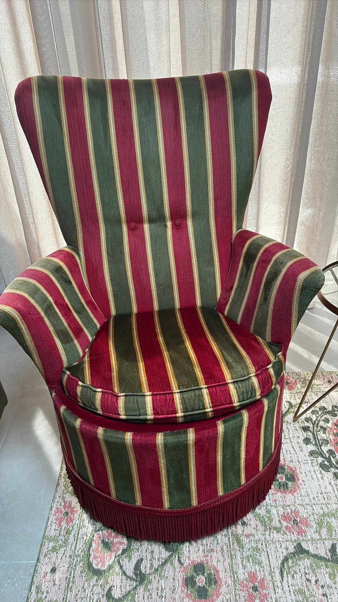 Fauteuil te koop, Ophalen, Gebruikt, Vintage, 75 tot 100 cm