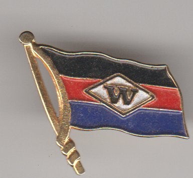 W of scheepvaart- vlag pin vintage, Verzenden, Zo goed als nieuw