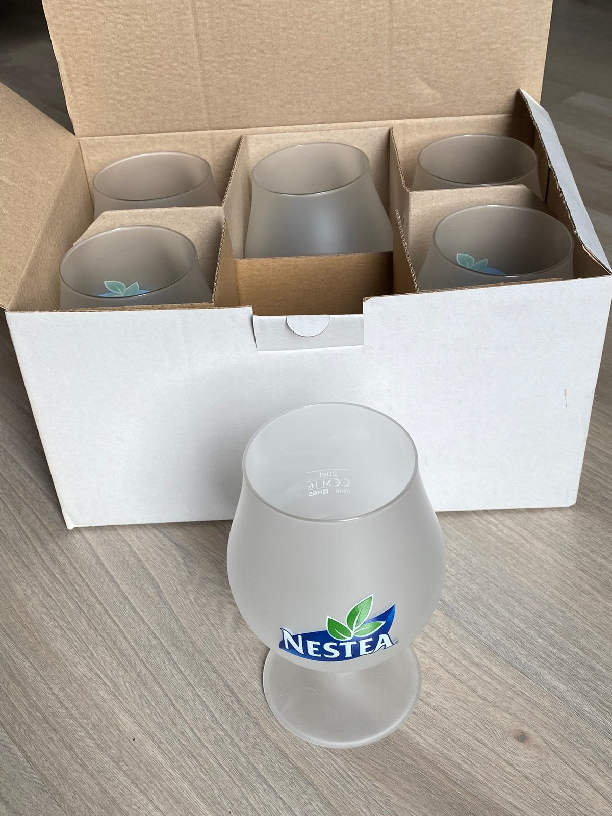 Nestea frosted glazen per 6, Ophalen of Verzenden, Nieuw, Overige typen