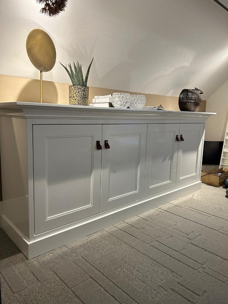 Hoogglans Dressoir/Kast - 220x56x90 cm, Ophalen, Gebruikt, Minder dan 100 cm, 200 tot 250 cm