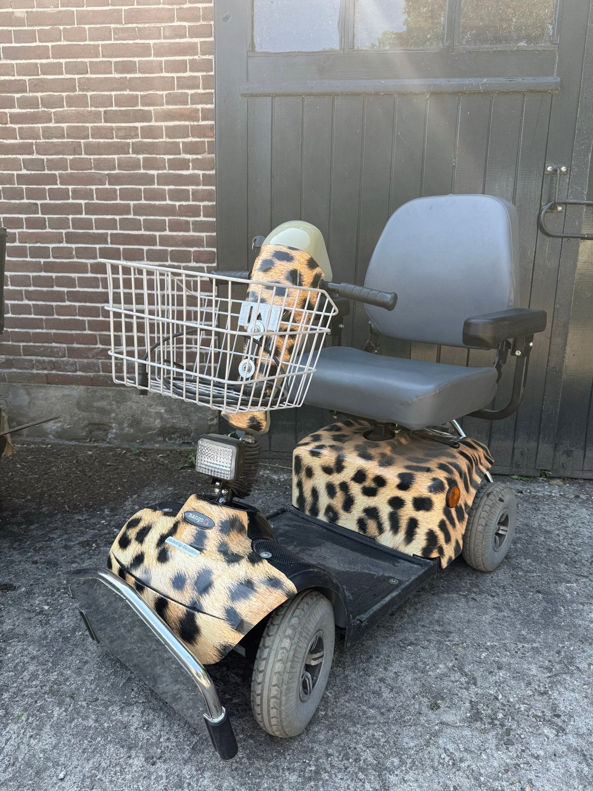 Mooie panterprint scootmobiel, Diversen, Ophalen, Gebruikt