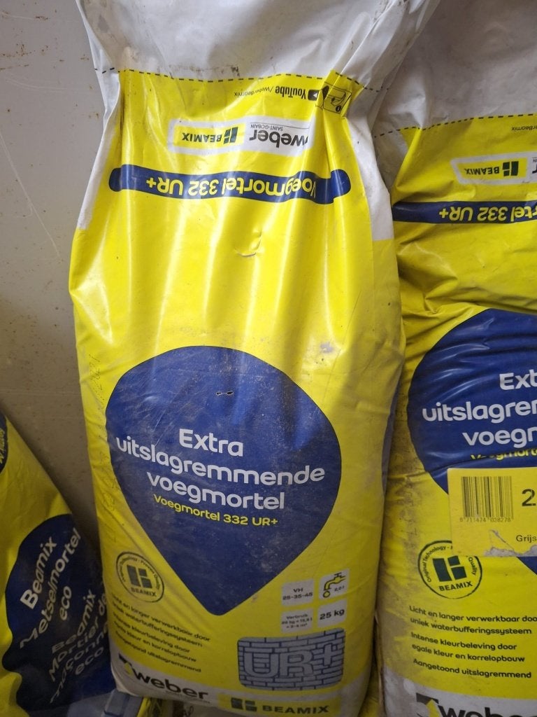 4 X Weber Beamix Voegmortel 332 UR+ Antraciet 2774, Ophalen, Nieuw, Overige typen