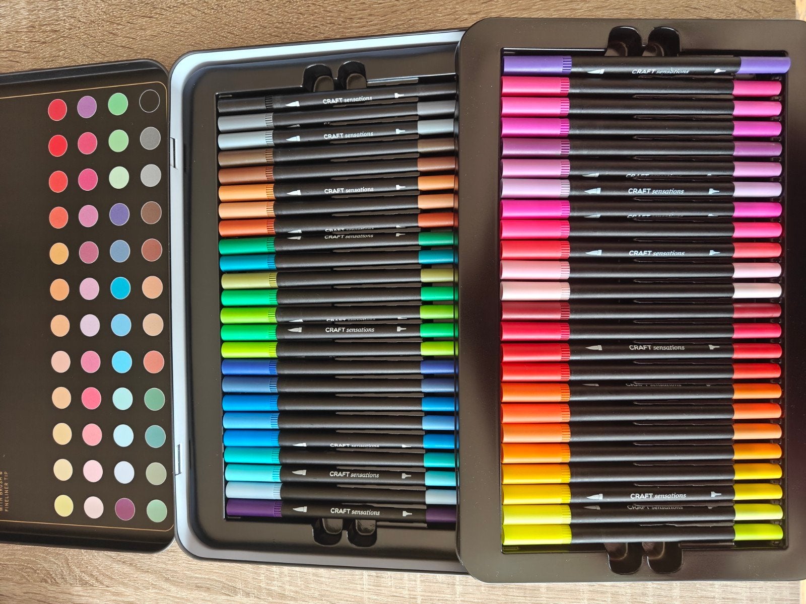 Craft Sensation Dual Fineliner Brush Pens - 48 Stuks, Ophalen