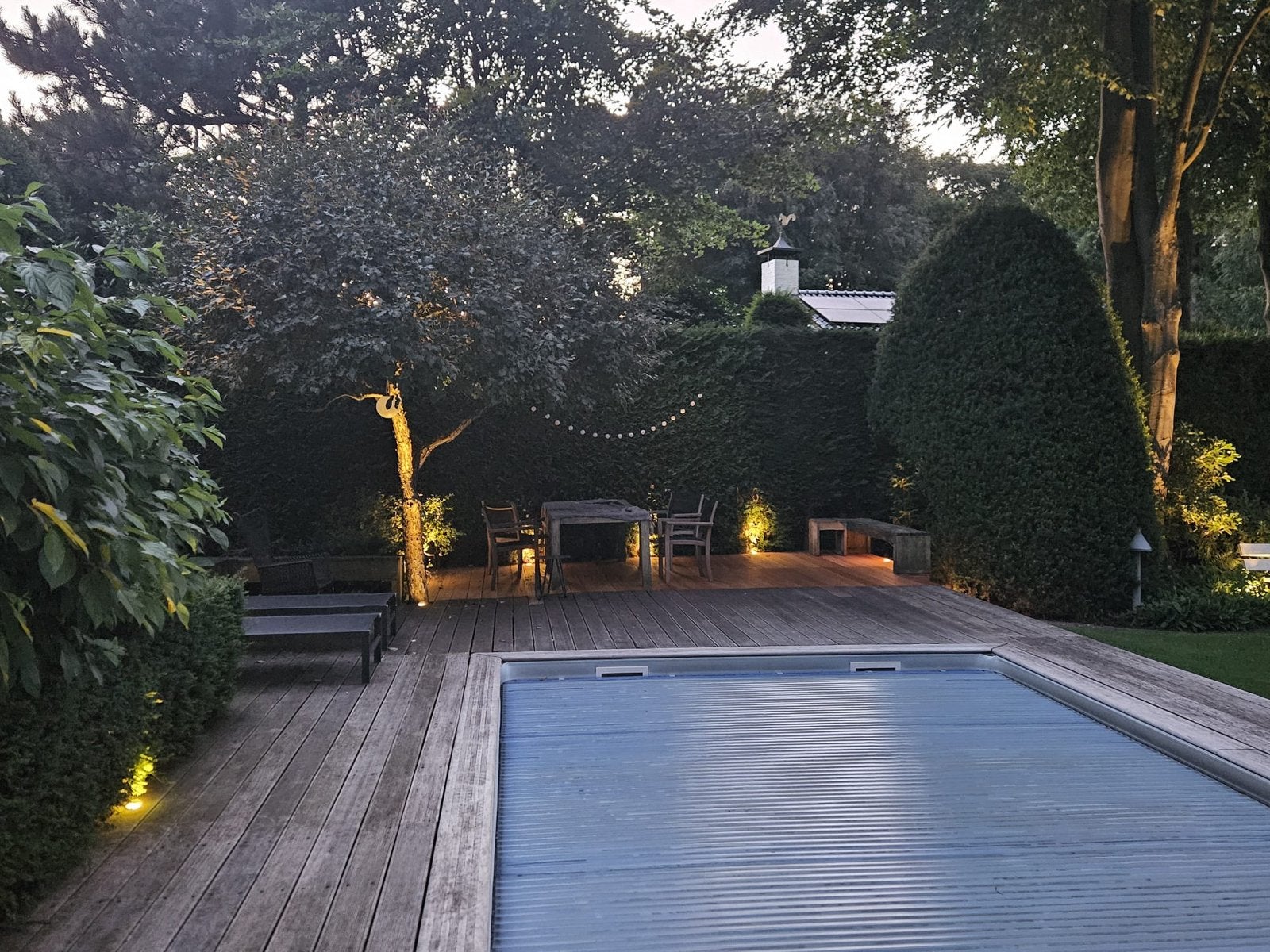 3-kamer polycarbonaat zwembadlamellen (80 stuks, 347x6cm), Tuin en Terras, Ophalen, Gebruikt, Overige typen, Minder dan 200 cm