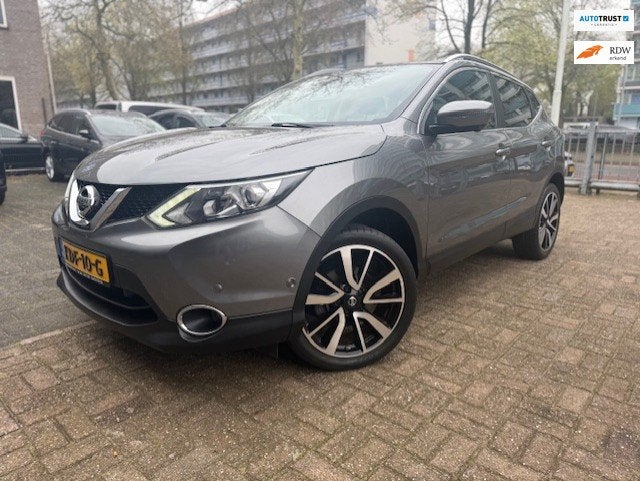 Nissan Qashqai 1.2 Tekna Navi/Camera/Pano/Leer, Auto's, Voorwielaandrijving, Gebruikt, Zwart, 4 cilinders