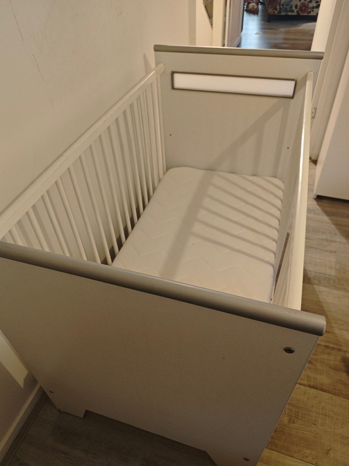 Kinderbed 60x120 cm met matras - Zo goed als nieuw, Ophalen, 190 cm of minder, Zo goed als nieuw, Overige kleuren