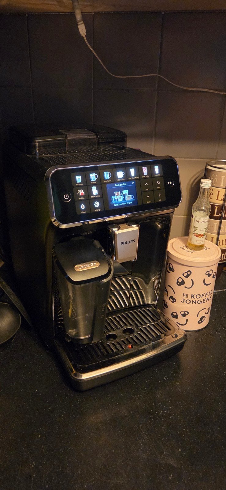 philips 5500 lattego espresso machine, Ophalen, Zo goed als nieuw, Koffiemachine, Gemalen koffie