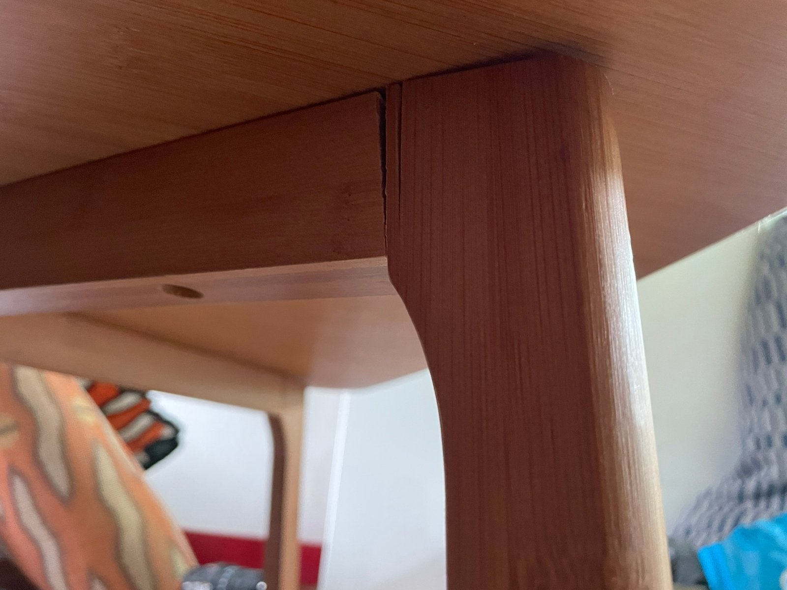 Bamboo tafel, beschadigd, Ophalen, Gebruikt, Vierkant, 75 cm of meer
