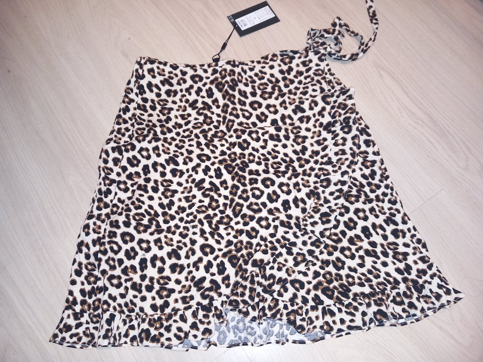 Nieuwe Pieces leopard print wikkelrok, Meerkleurig, Nieuw, Ophalen of Verzenden, Maat 34 (XS) of kleiner