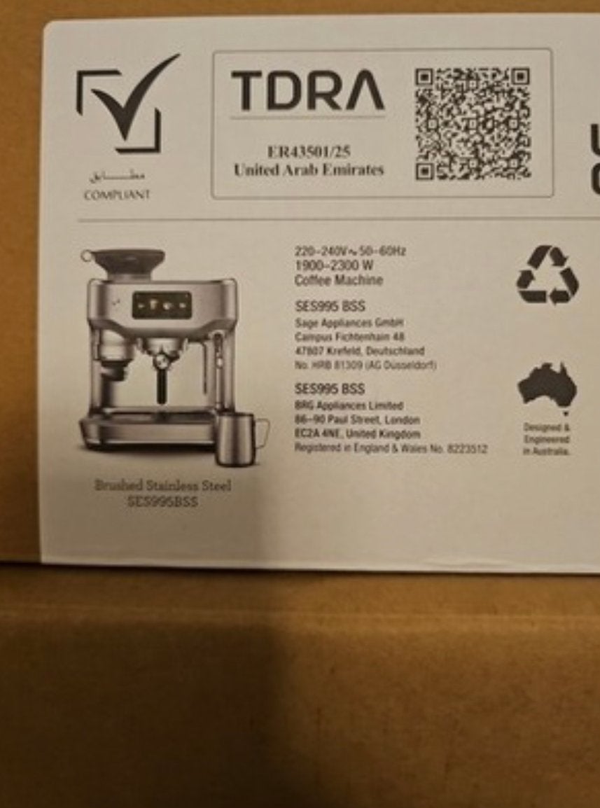 Splinternieuwe Sage the Oracle™ Dual Boiler ongebruikt, Witgoed en Apparatuur, Ophalen, Zo goed als nieuw, Espresso apparaat