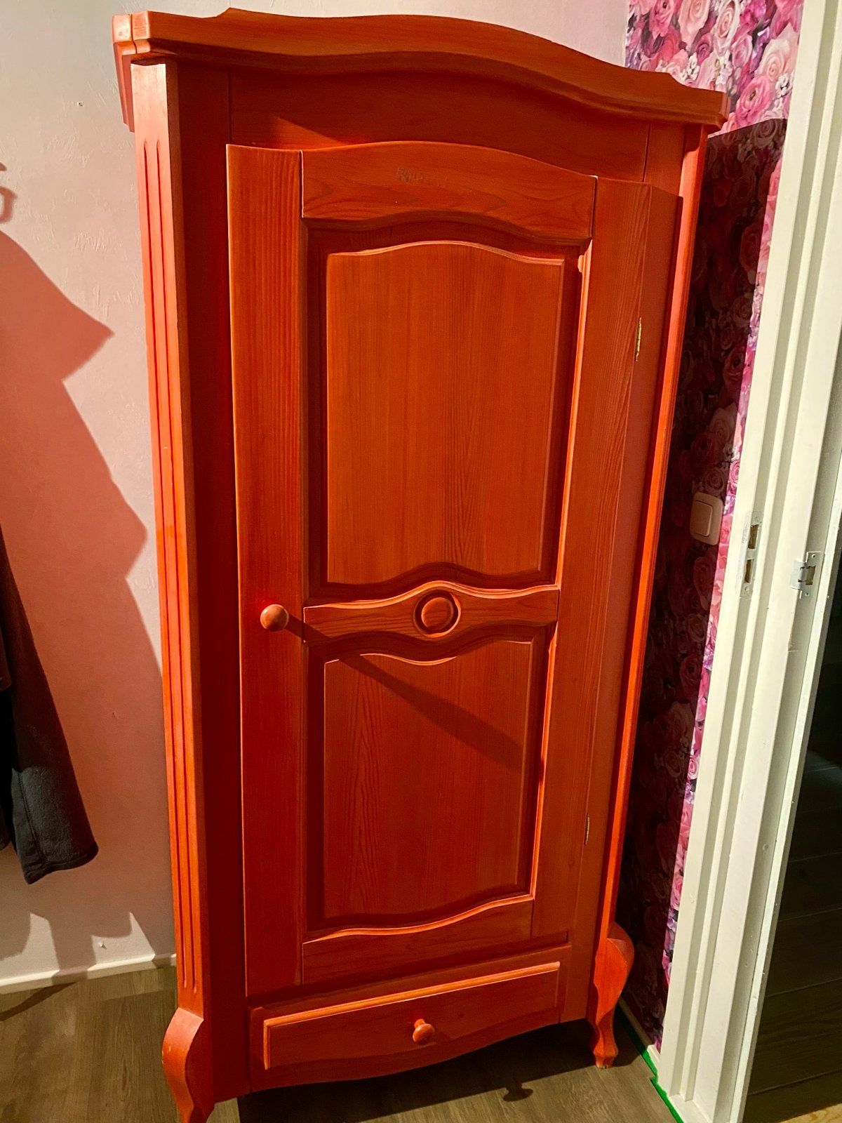 Planet Little Kids Furniture Kledingkast Oranje, Huis en Inrichting, Kasten | Kledingkasten, Ophalen, Gebruikt, 50 tot 100 cm
