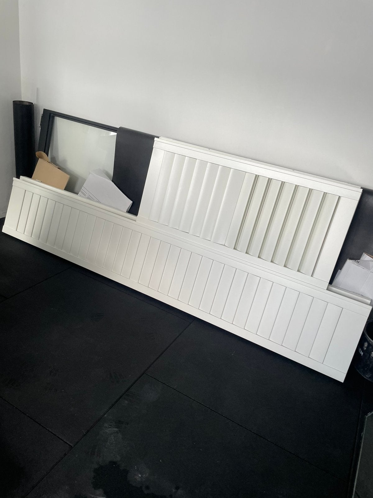 ZGAN! 4 Stuks HOUTEN SHUTTERS(4x125x55x9 CM)BINNENRAMEN, Ophalen, Zo goed als nieuw
