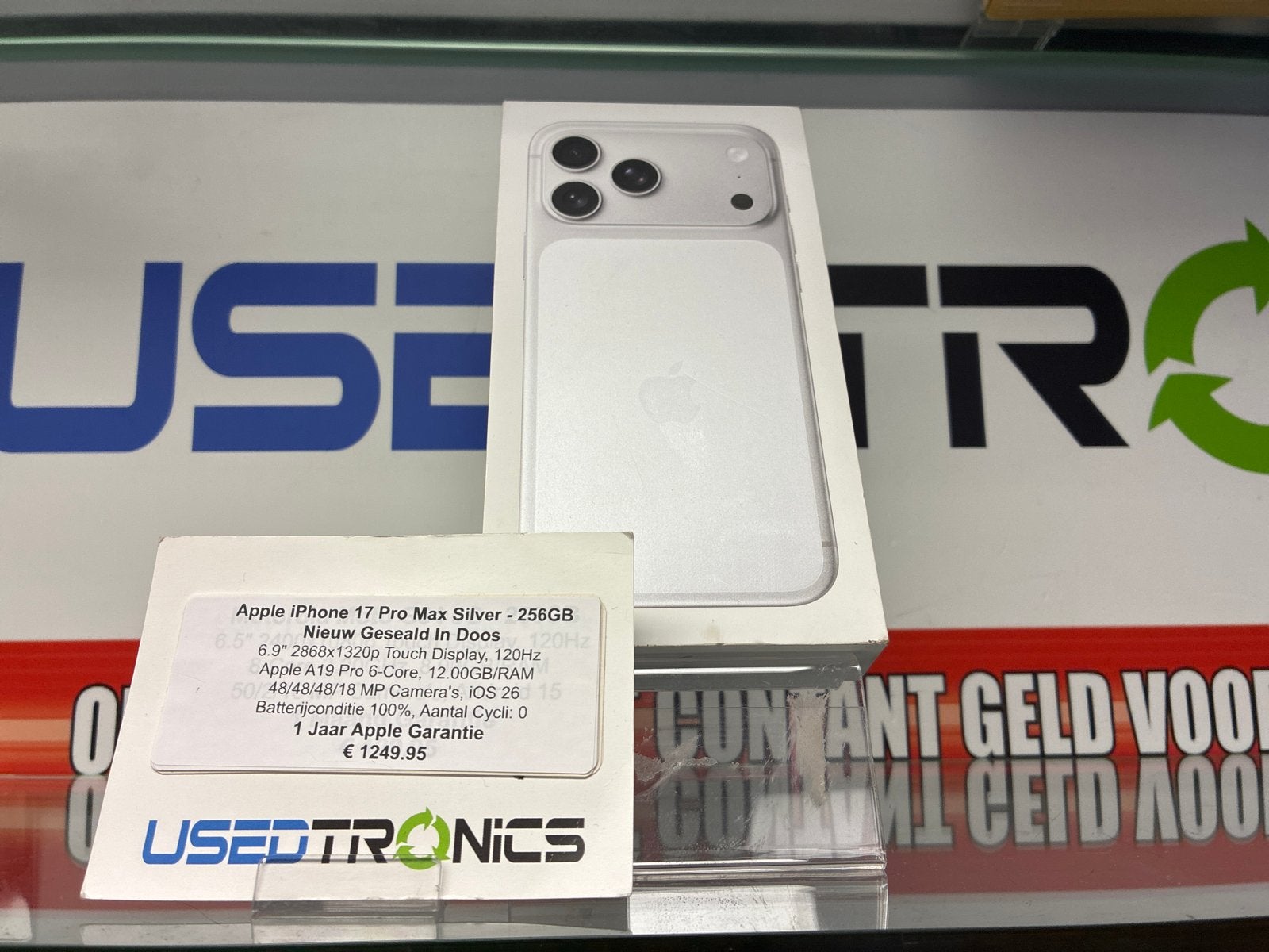 Apple iPhone 17 Pro Max Silver - 256GB Nieuw Geseald, Telecommunicatie, Mobiele telefoons | Apple iPhone, 256 GB, Nieuw, Ophalen of Verzenden