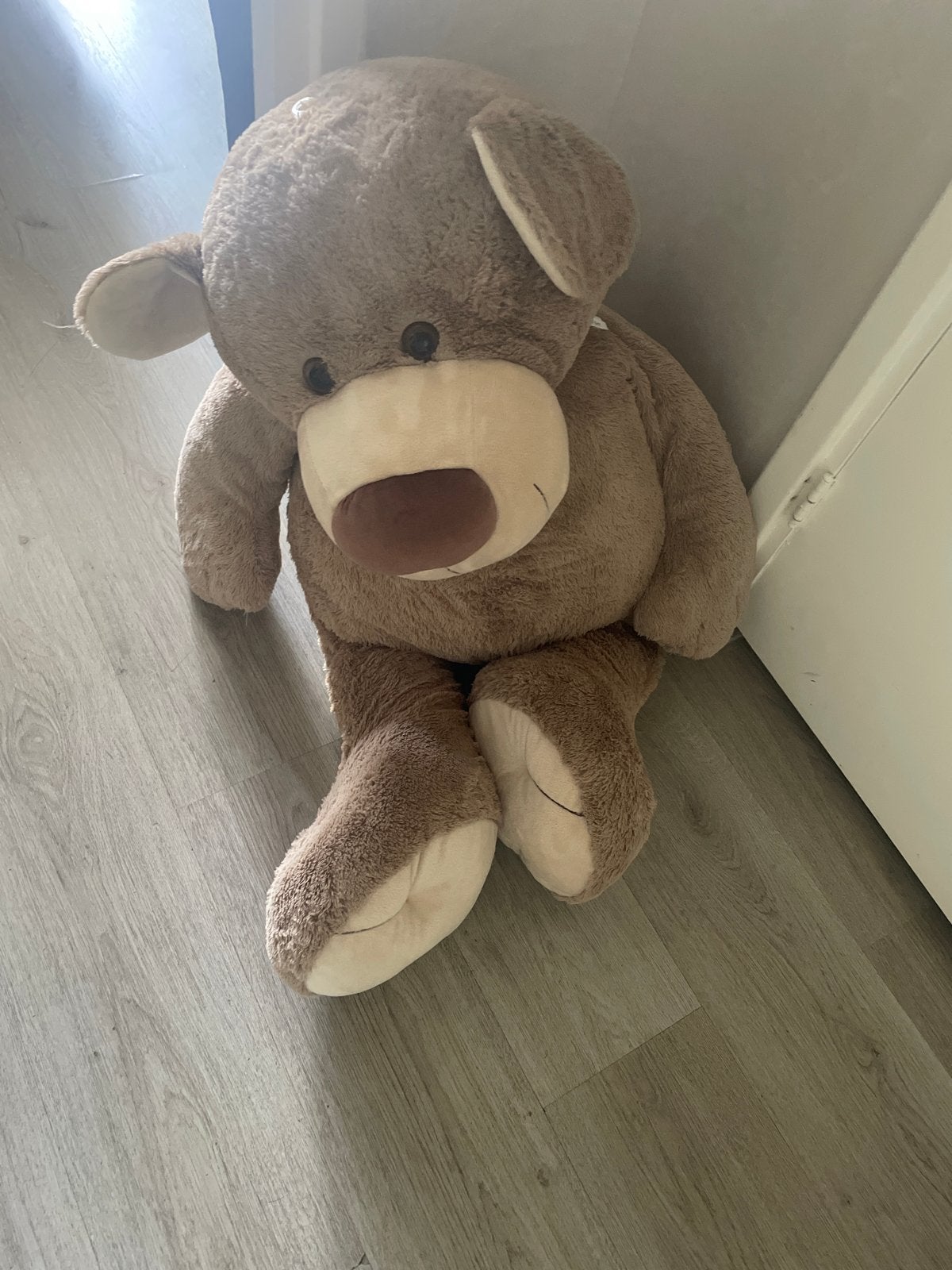 Grote knuffelbeer - Zo goed als nieuw, Beer, Ophalen of Verzenden, Zo goed als nieuw, Bruin
