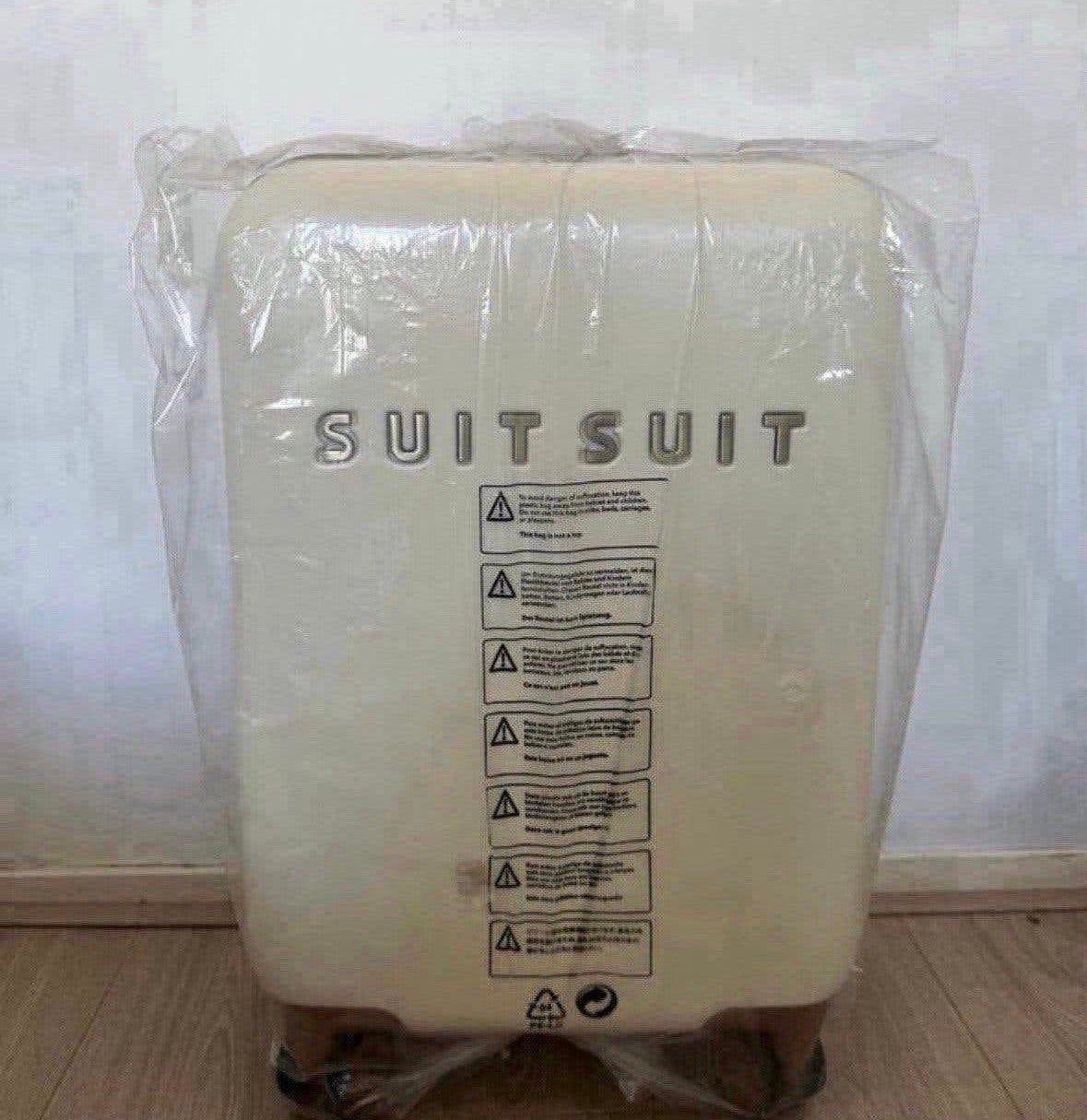 SUITSUIT koffer 55cm Antique White inc label en beschermhoes, Ophalen, 50 tot 60 cm, Hard kunststof, Nieuw