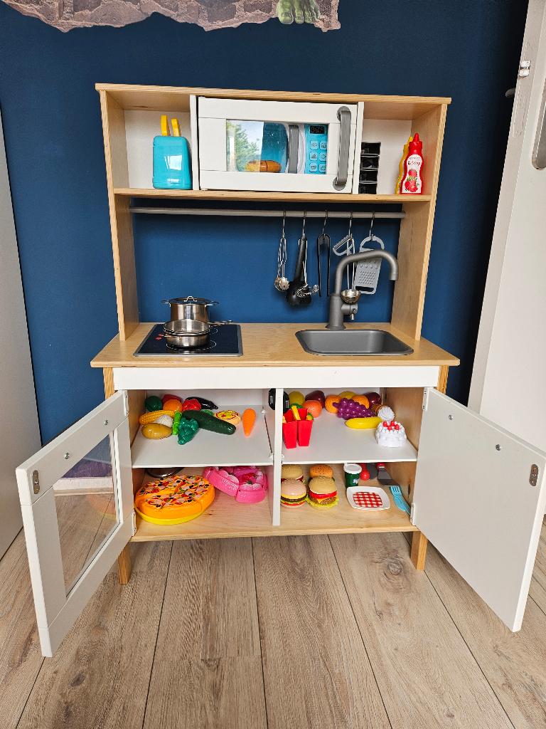 Speelgoed keuken ikea met accesoires, Ophalen, Gebruikt, Hout, Speelkeuken