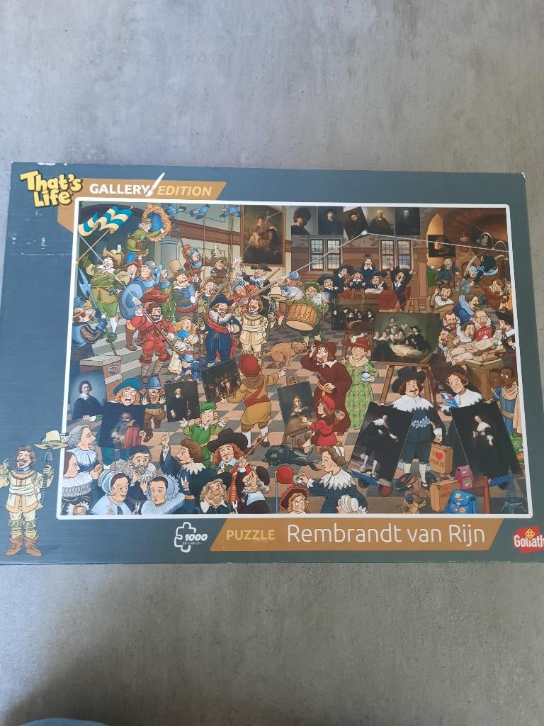 Puzzels beroemde schilders 1000 st., Hobby en Vrije tijd, Denksport en Puzzels, Ophalen, 500 t/m 1500 stukjes, Zo goed als nieuw