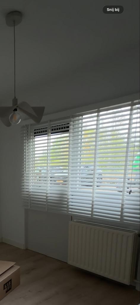 Witte jaloezie 180x130 cm - Eenvoudige montage, Ophalen, Gebruikt, 150 tot 200 cm, Wit
