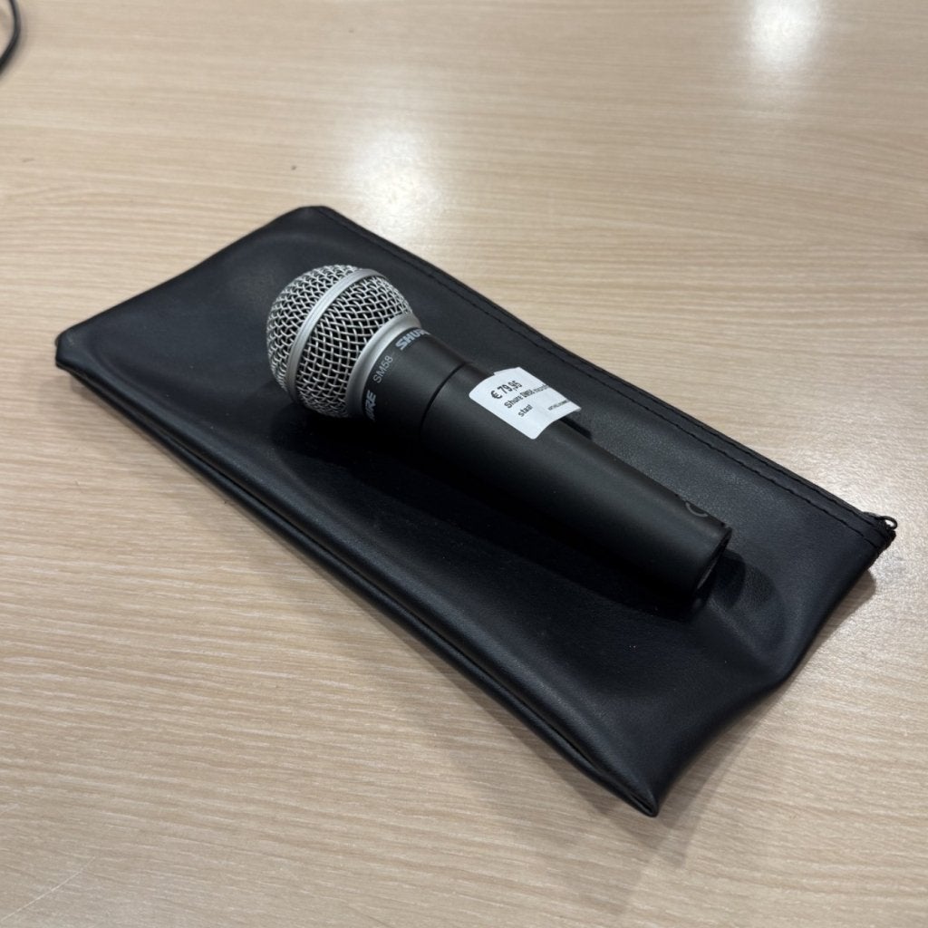 Shure SM58 microfoon in nette staat in hoes