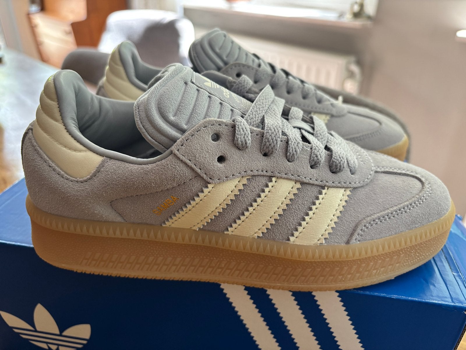 Adidas Samba XLG J sneakers mt37 1/3 l.blauw nieuw, Kleding | Dames, Schoenen, Blauw, Nieuw, Ophalen of Verzenden, Sneakers of Gympen