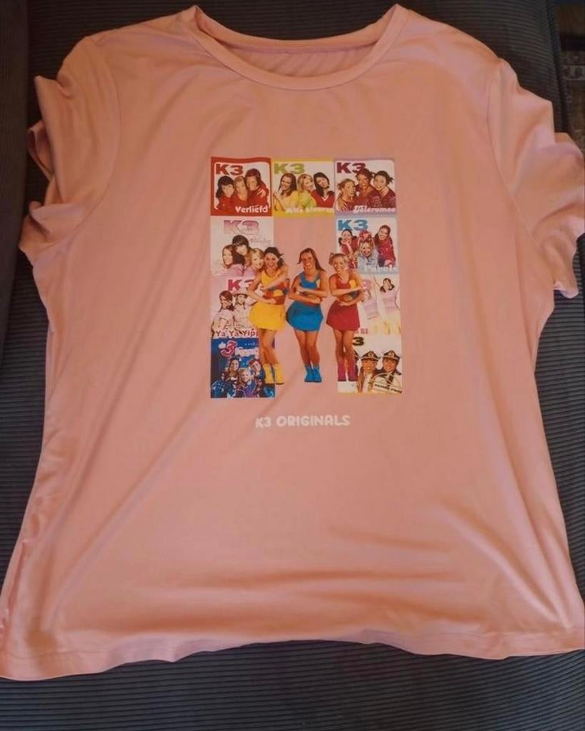 K3 shirt maat XXL ZGAN!, Maat 42/44 (L), Ophalen of Verzenden, Zo goed als nieuw, Korte mouw