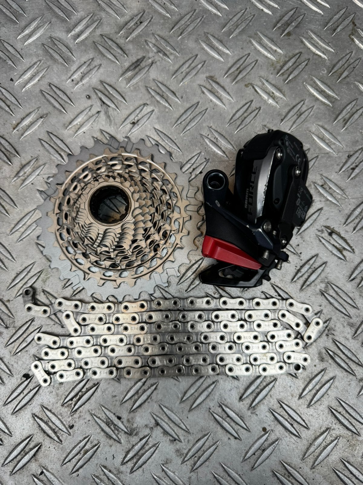 Sram Red/Force onderdelen, Fietsen en Brommers, Overige merken, Carbon, Verzenden, Zo goed als nieuw