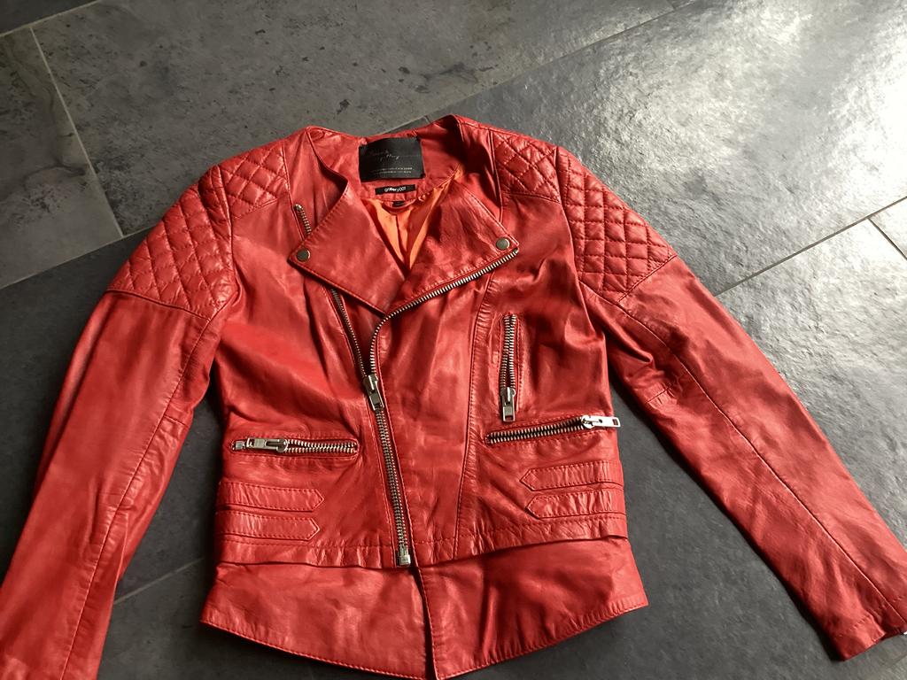 Goosecraft stoer leren bikerjack zgan M, Ophalen of Verzenden, Zo goed als nieuw, Zwart