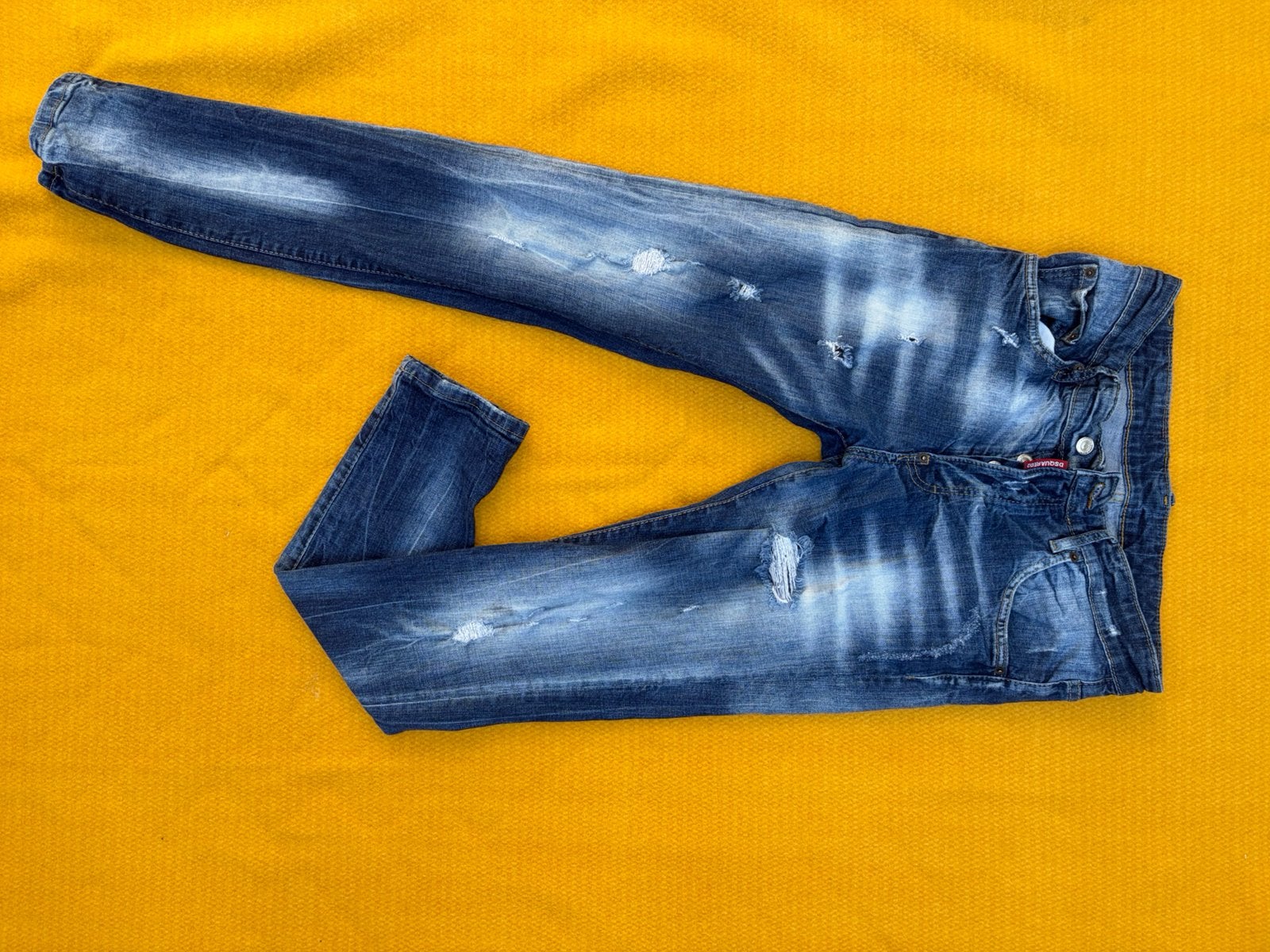 Dsquared spijkerbroek maat 46, Kleding | Heren, Ophalen, Zo goed als nieuw, Blauw, W32 (confectie 46) of kleiner