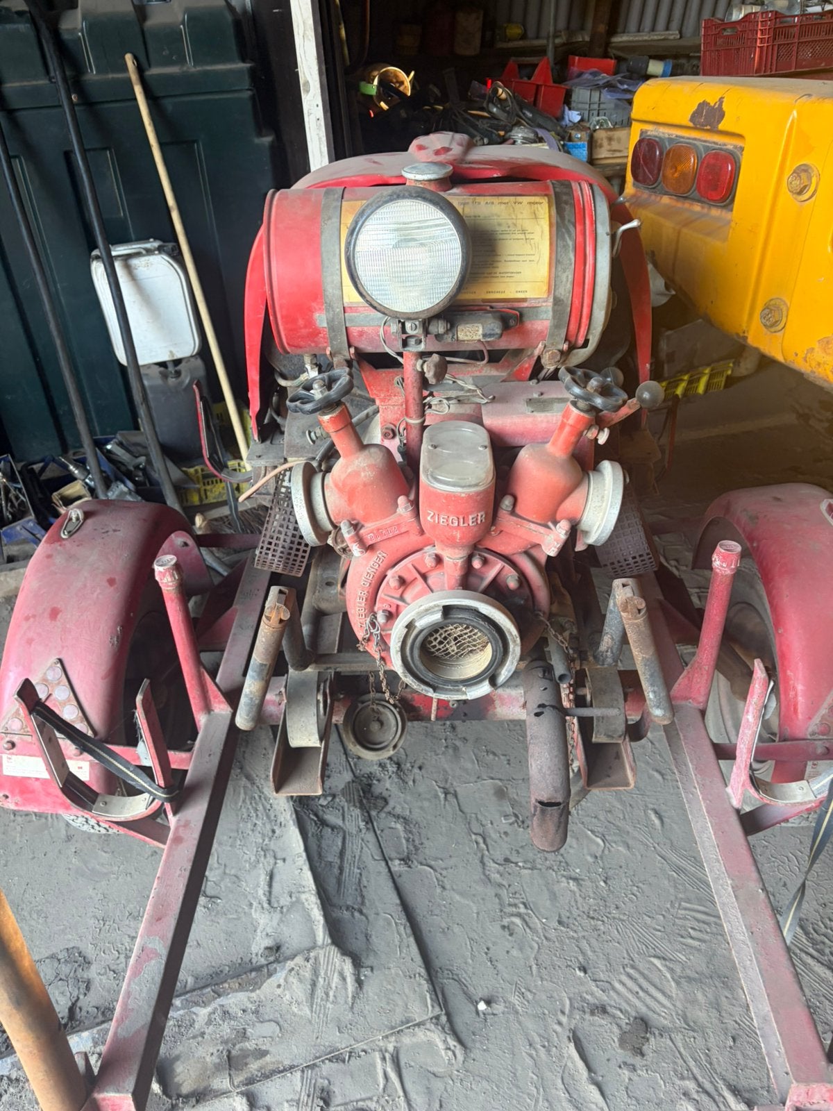 Brandweerpomp kever motor, Ophalen, Gebruikt, Beregeningspomp