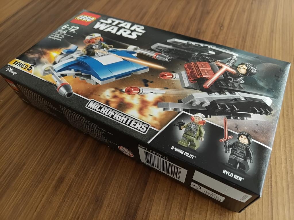 Lego 75196 Microfighters A-Wing vs. TIE Silencer, Ophalen of Verzenden, Nieuw