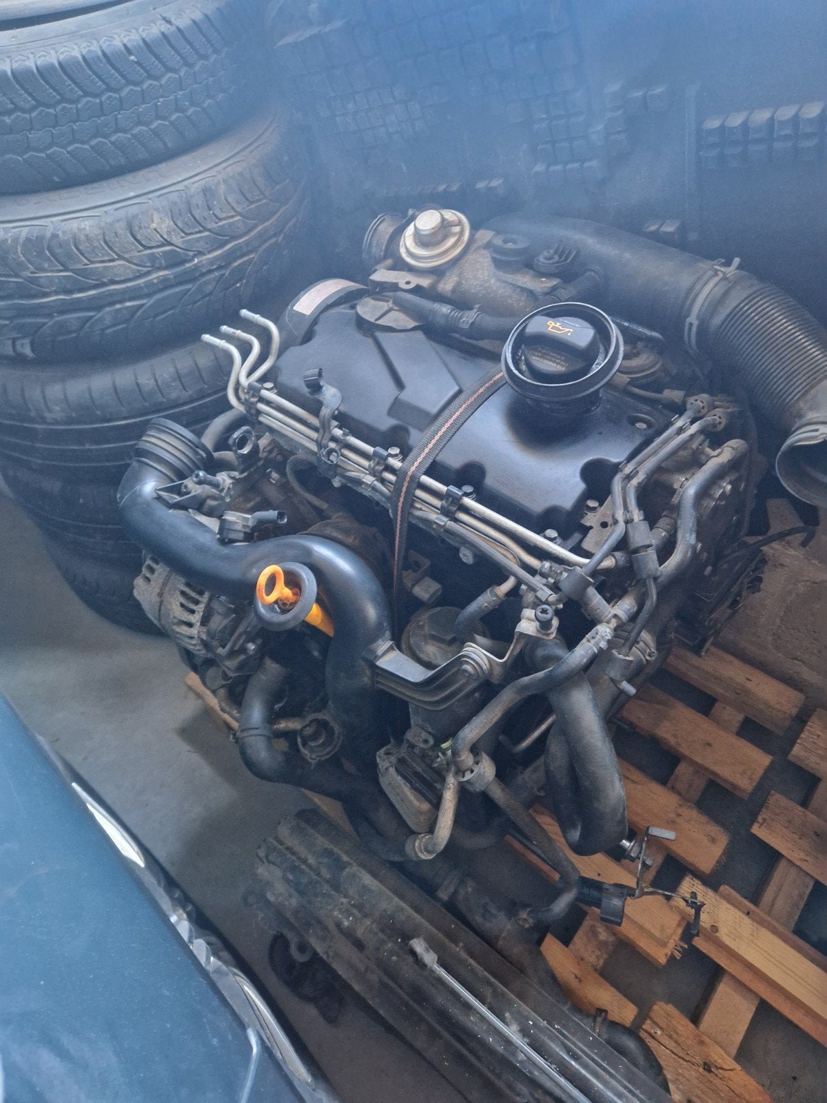 VW Seat Skoda 1.9TDI 105pk BKC Motorblok - 180.000km met ECU, Auto-onderdelen, Ophalen of Verzenden, Seat