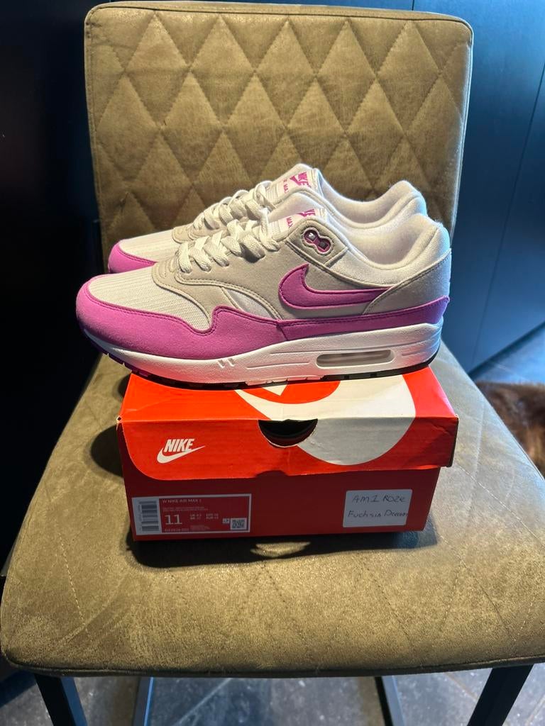 Nike Air Max 1 WMNS Fuchsia Dream, Ophalen of Verzenden, Zo goed als nieuw, Overige kleuren