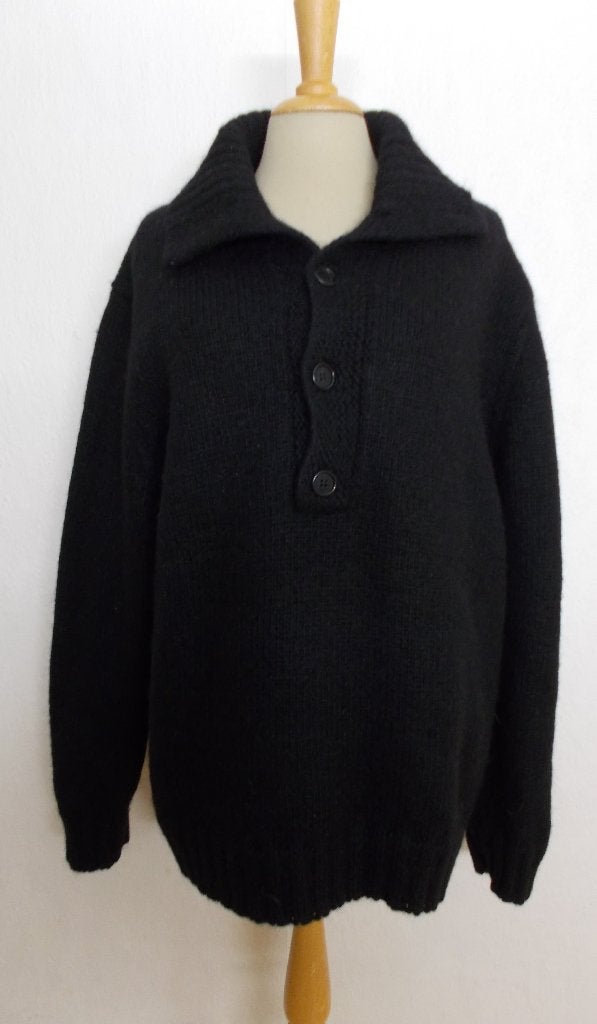 Unisex zwarte 60% Alpaca wollen trui van Hugo Boss! XL, Verzenden, Zo goed als nieuw, Maat 46/48 (XL) of groter, Zwart