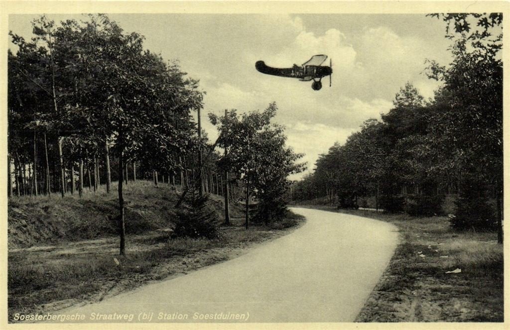 Soesterbergsche Straatweg [bij Station Soestduinen] - 1934 g, Ophalen of Verzenden, 1920 tot 1940, Gelopen, Utrecht