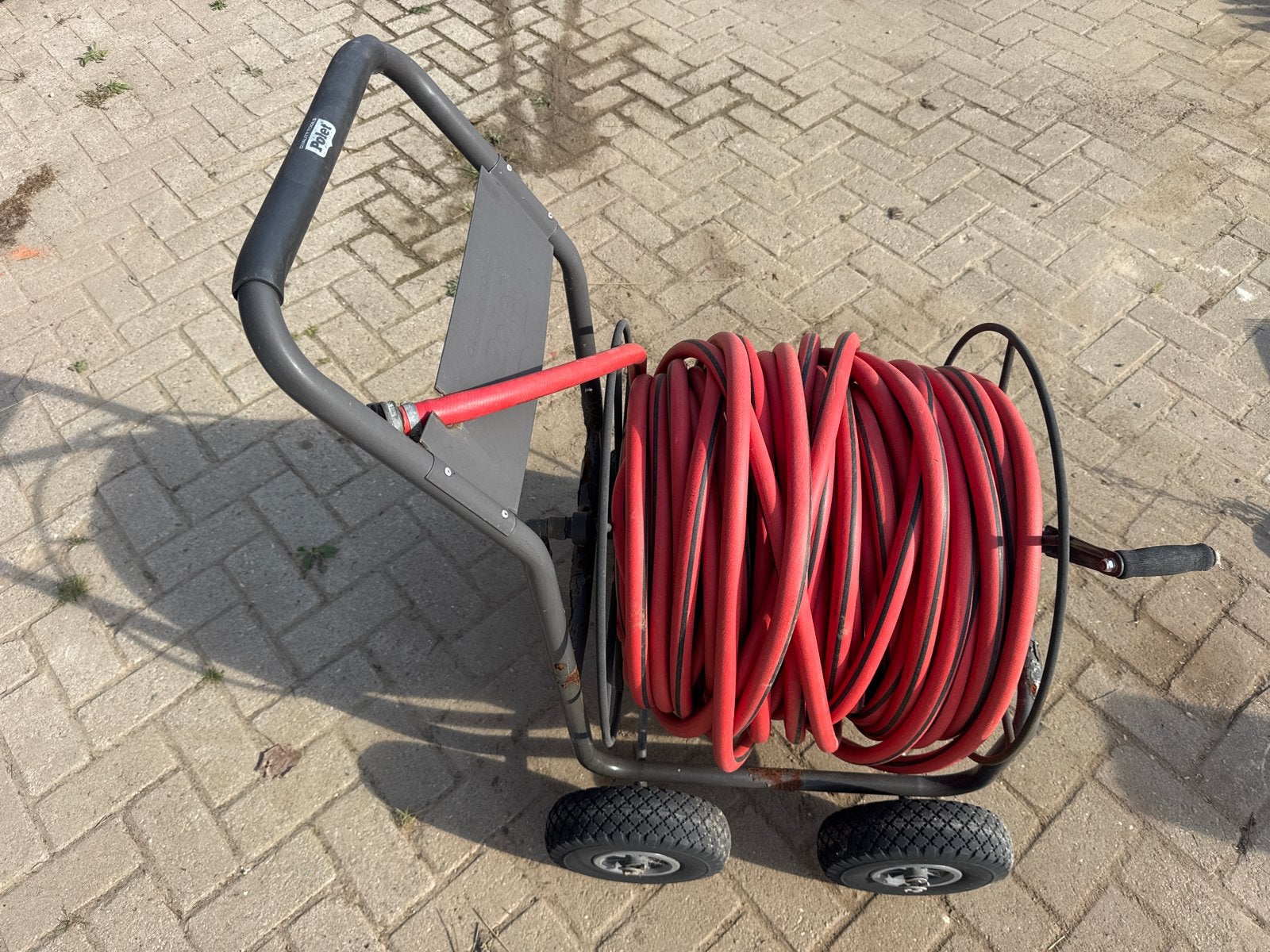Polet slangwagen met 3/4” 50m Kelfort no-fold/no-twist slang, Tuin en Terras, Ophalen, Gebruikt, Tuinslanghaspel