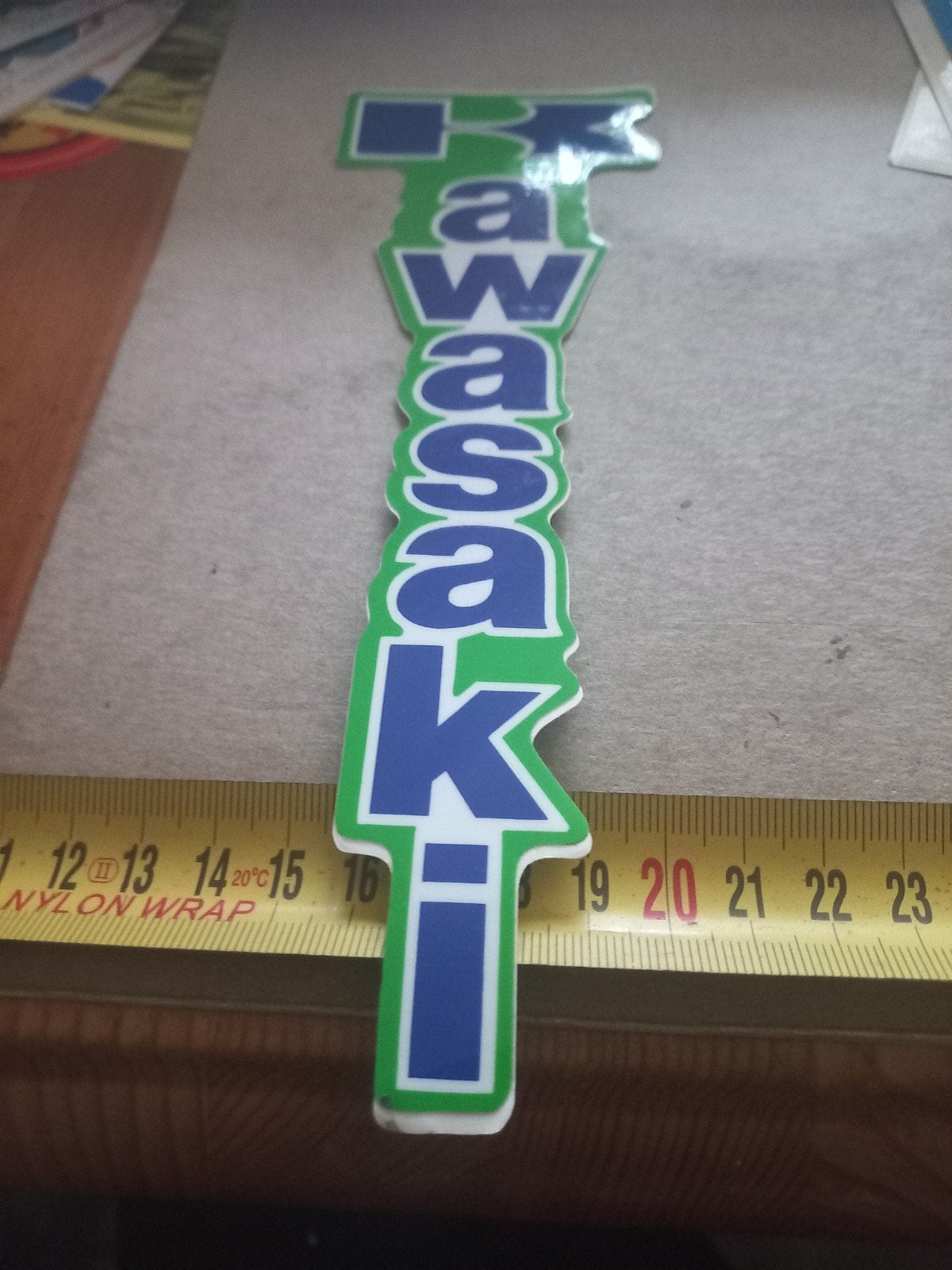 Kawasaki Sticker - Groen en Blauw, Ophalen of Verzenden