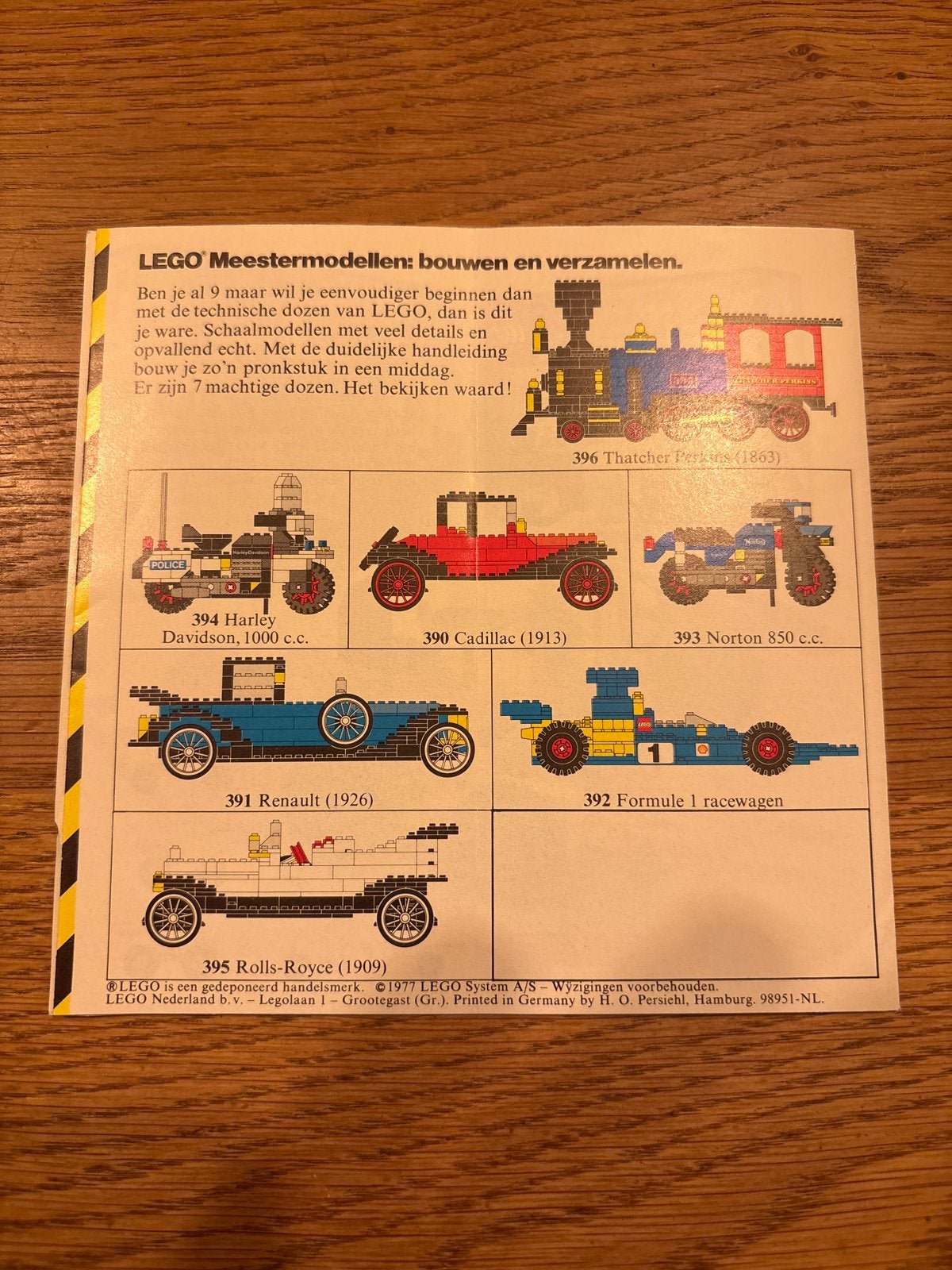 Foto 3 van Vintage LEGO Techniek Meestermodellen Catalogus 1977