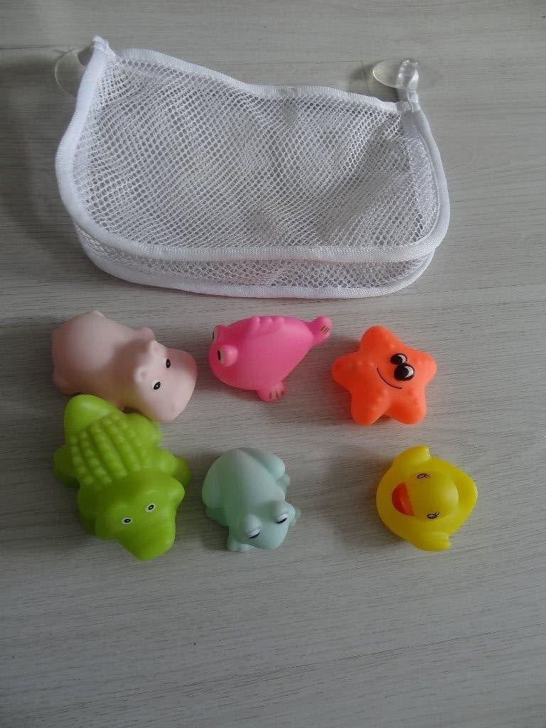 badspeelgoed in netje, Ophalen of Verzenden, Zo goed als nieuw, Dierenspeelgoed, Zuignappen
