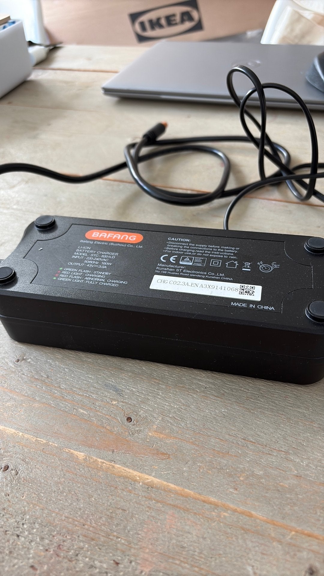 BAFANG Li-ion Batterijlader 43V 3A (STC-8010LD), Verzenden, Gebruikt