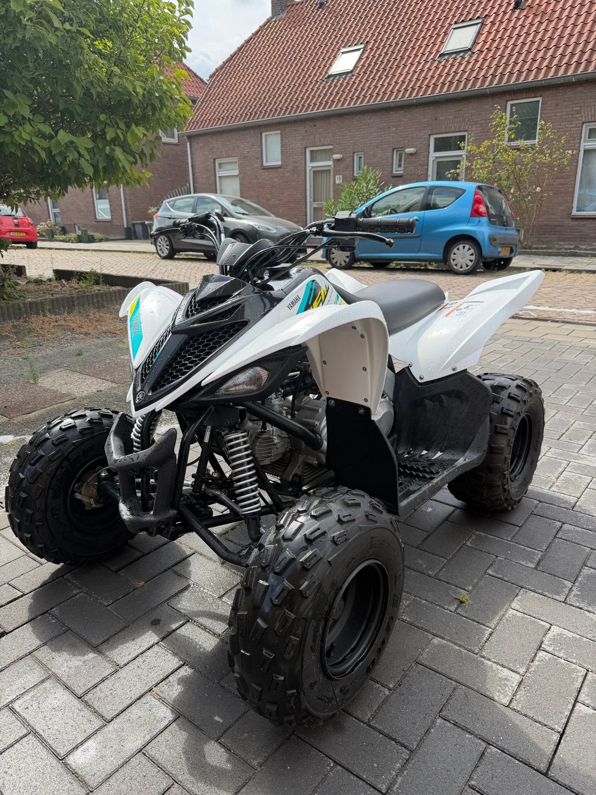 Yamaha YFM 90R Quad - Wit, Motoren, Quads en Trikes, 1 cilinder, 11 kW of minder