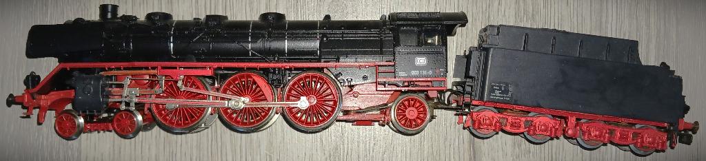 Fleismann 414 stoomlok met tender BR 003 131-0, Gebruikt, Locomotief, Ophalen of Verzenden, Analoog
