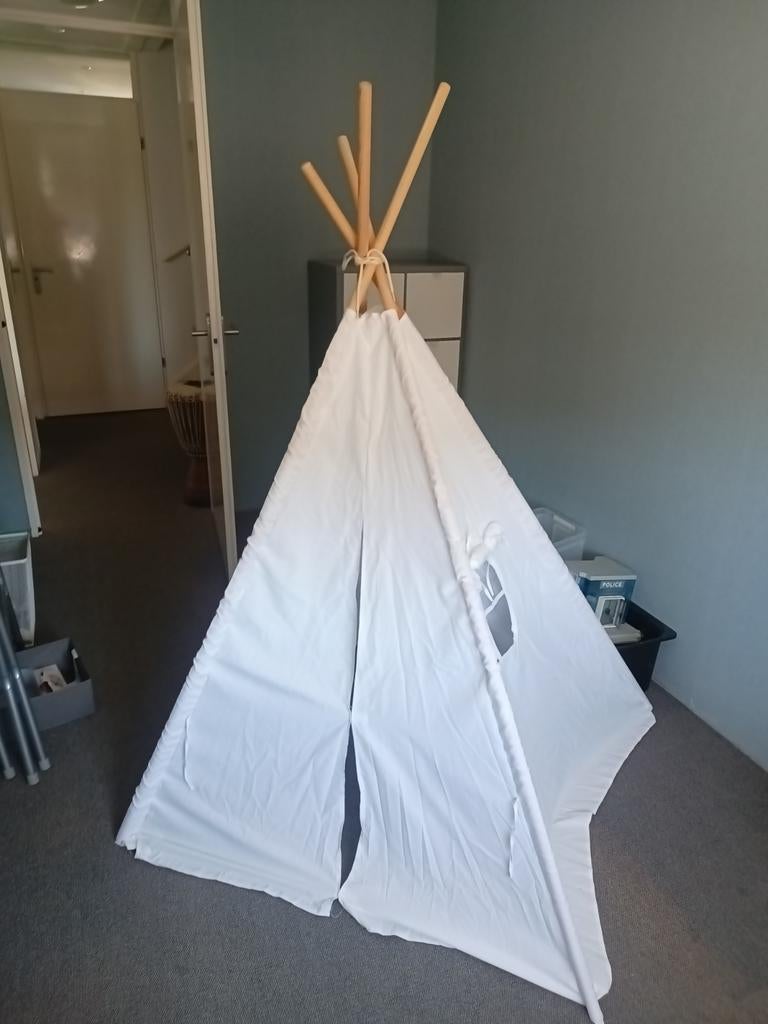 Tipi tent wit, Ophalen