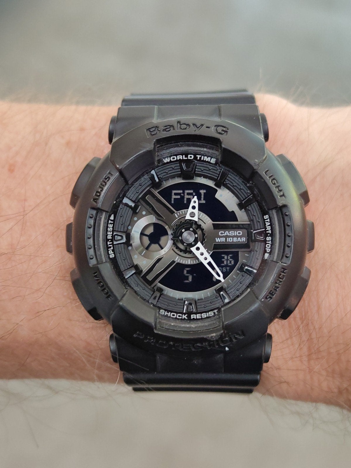 Casio G-shock Baby-g Ba-110 Horloge Zwart - Digitaal/Analoog, Overige merken, Kunststof, Polshorloge, Kunststof