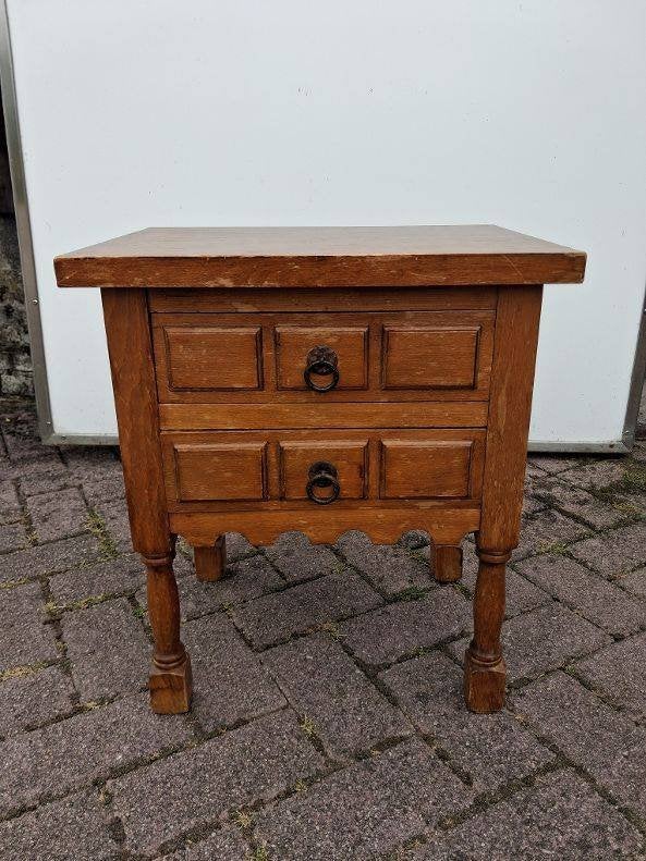 houten ladekastje met 2 laadjes, Huis en Inrichting, Kasten | Ladekasten, Ophalen, Minder dan 50 cm, Gebruikt, 1 of 2 laden