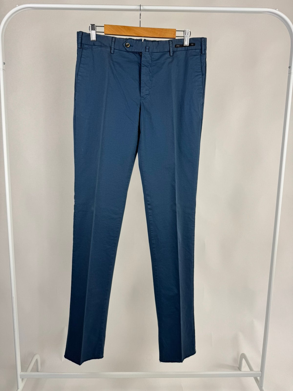 PT01 heren chino blauw – maat 50 – Made in Italy, Ophalen of Verzenden, Zo goed als nieuw, Maat 48/50 (M), Blauw