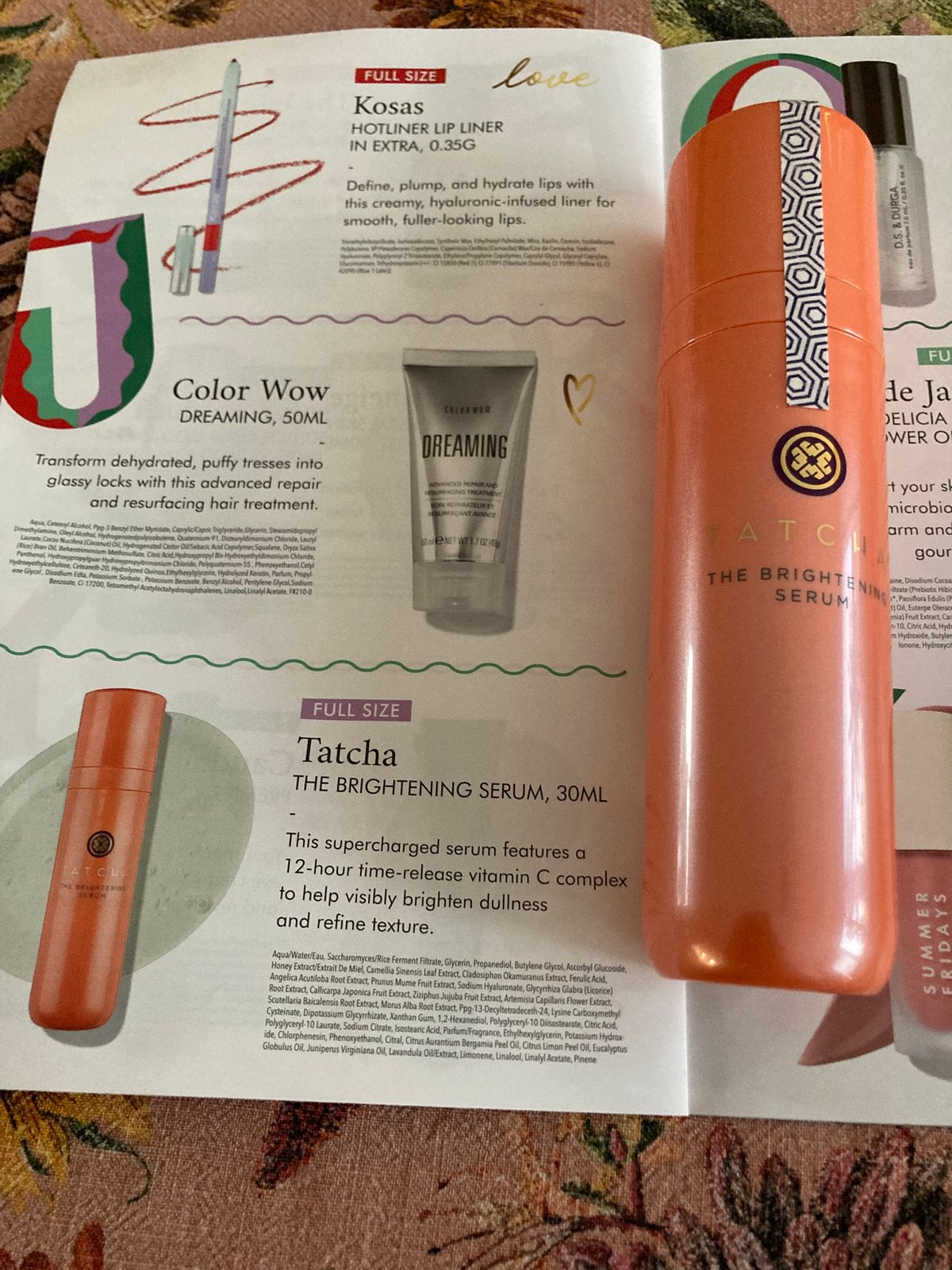 TATCHA The Brightening Serum 30ml nieuw, Ophalen of Verzenden, Nieuw, Gehele gezicht