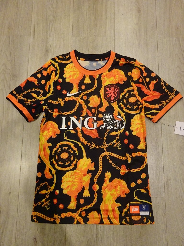 Voetbalshirt Nederland X Patta 2026 Maat S, Nike, Nieuw, Oranje, Ophalen of Verzenden